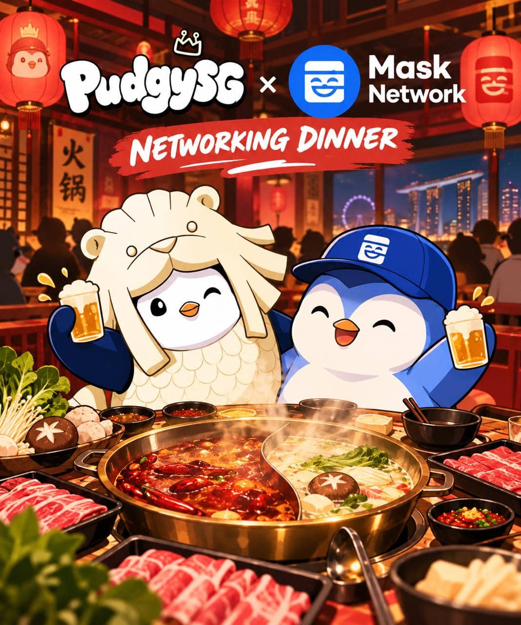 PudgySG ร Mask Network Networking Dinner