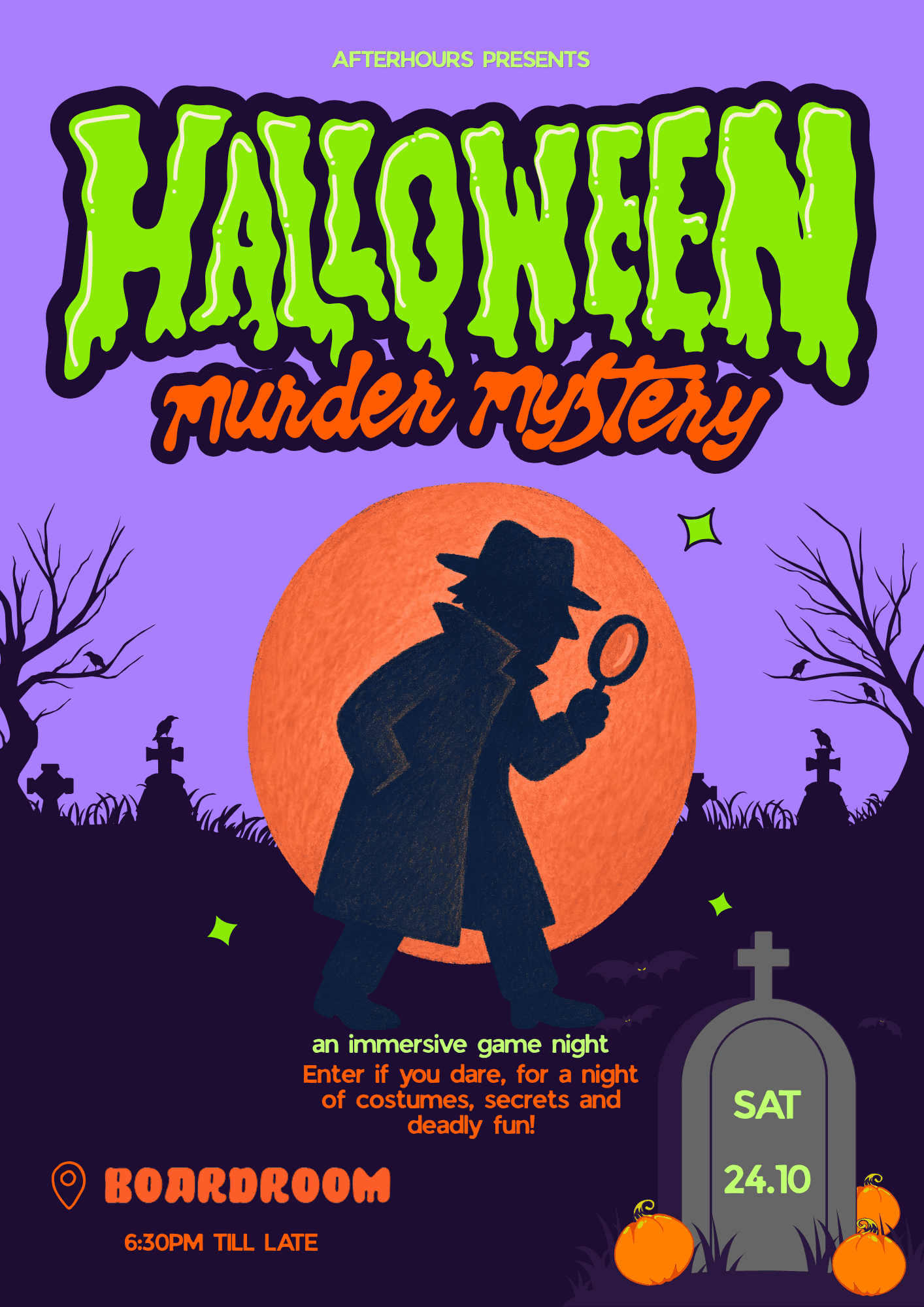Murder Mystery Game Night: Halloween Edition