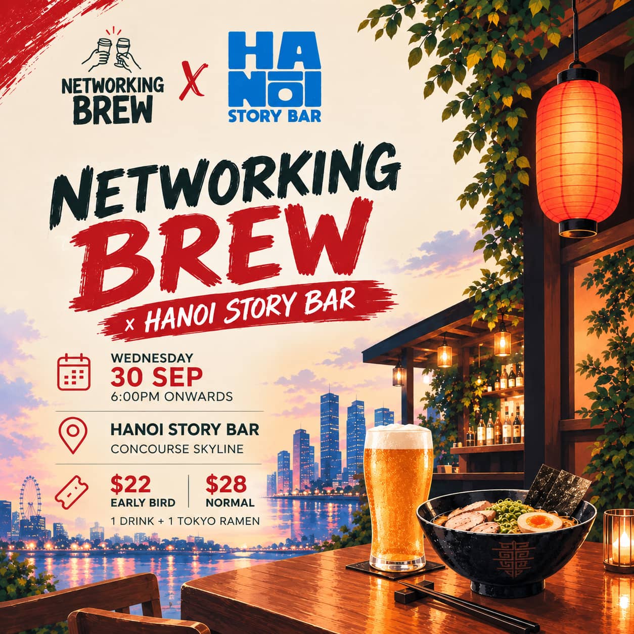 Networking Brew X Hanoi Story Bar