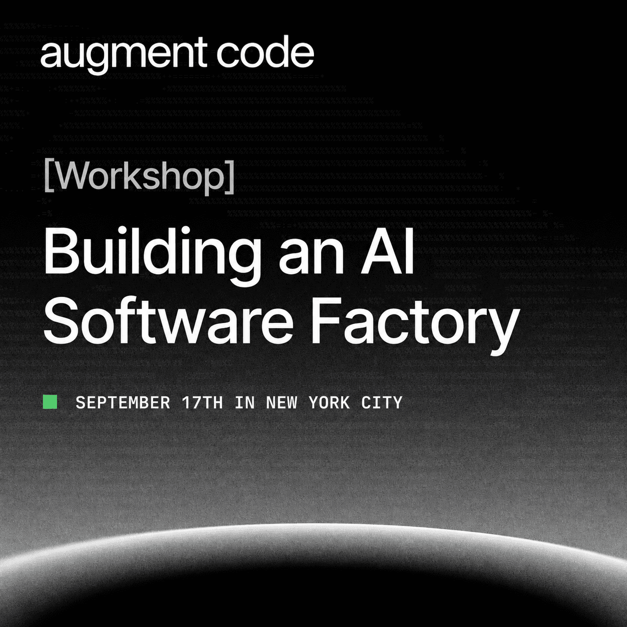 NYC Engineering Workshop: Build Your Own Software Factory