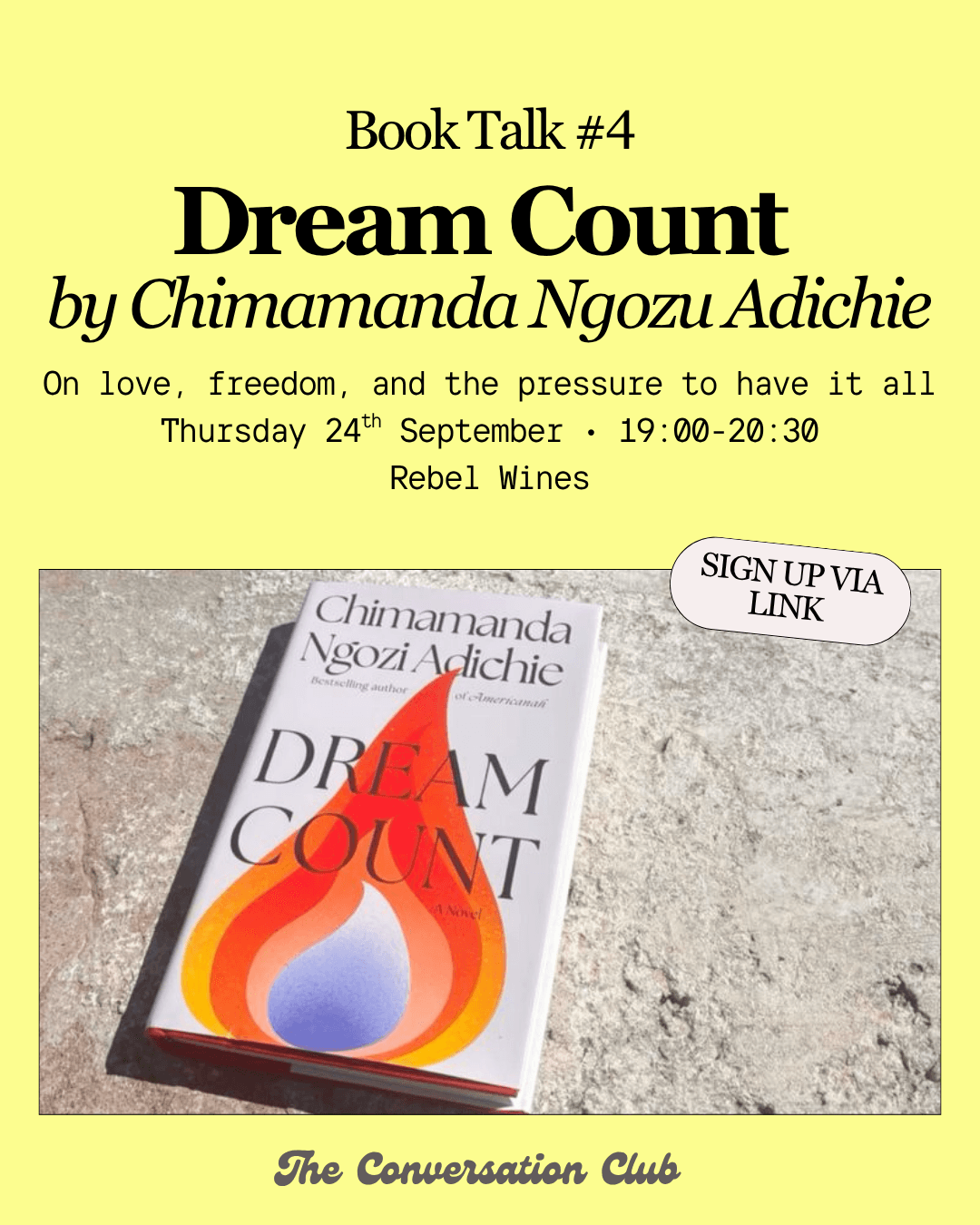 The Conversation Club Book Talk: Dream Count – Can we ever truly have it all?