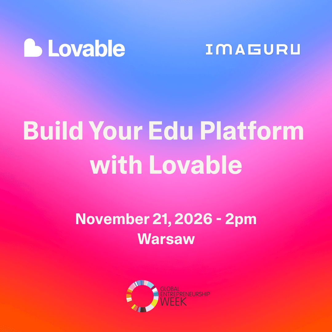 Build Your Edu Platform with Lovable — Warsaw