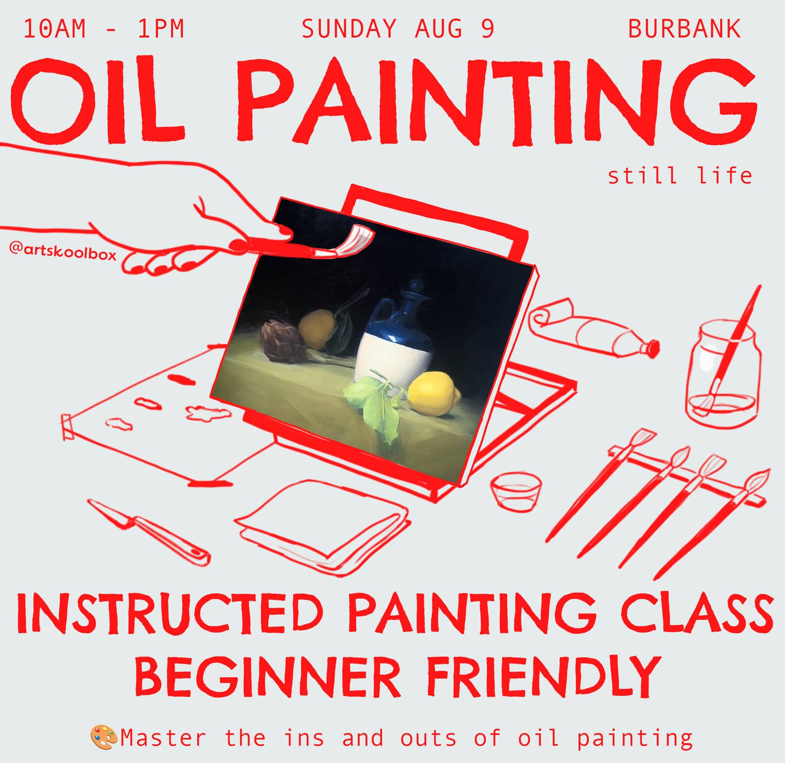 Oil Painting Class - Still Life
