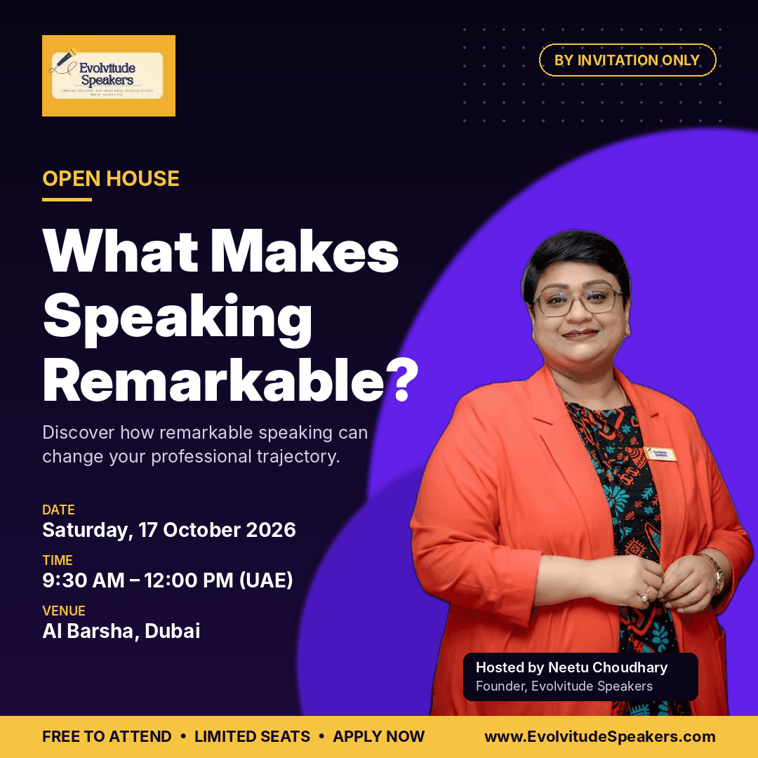 Evolvitude Speakers Open House: What Makes Speaking Remarkable?
