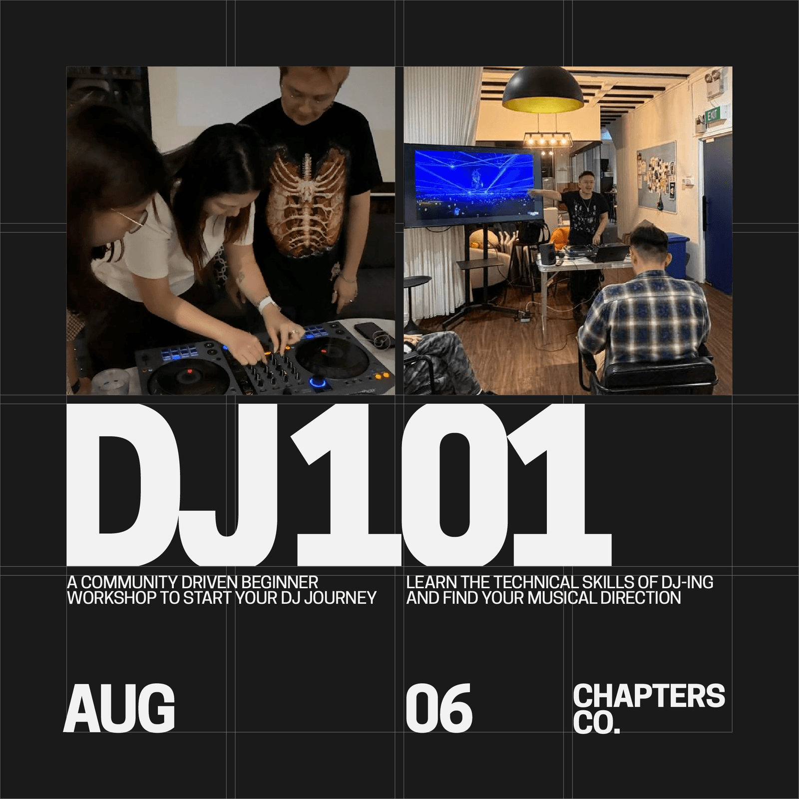 DJ101: Community-driven beginner-friendly DJ workshop