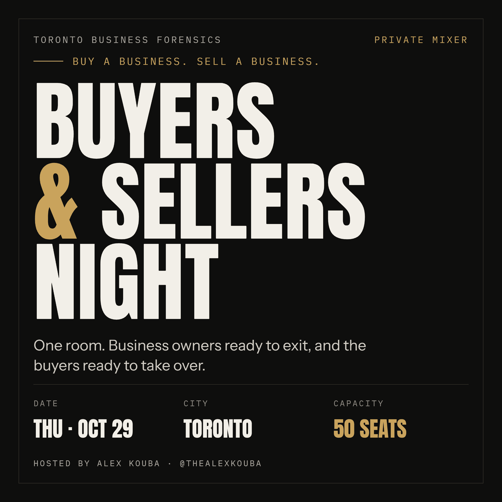 Business Buyers and Sellers Meet