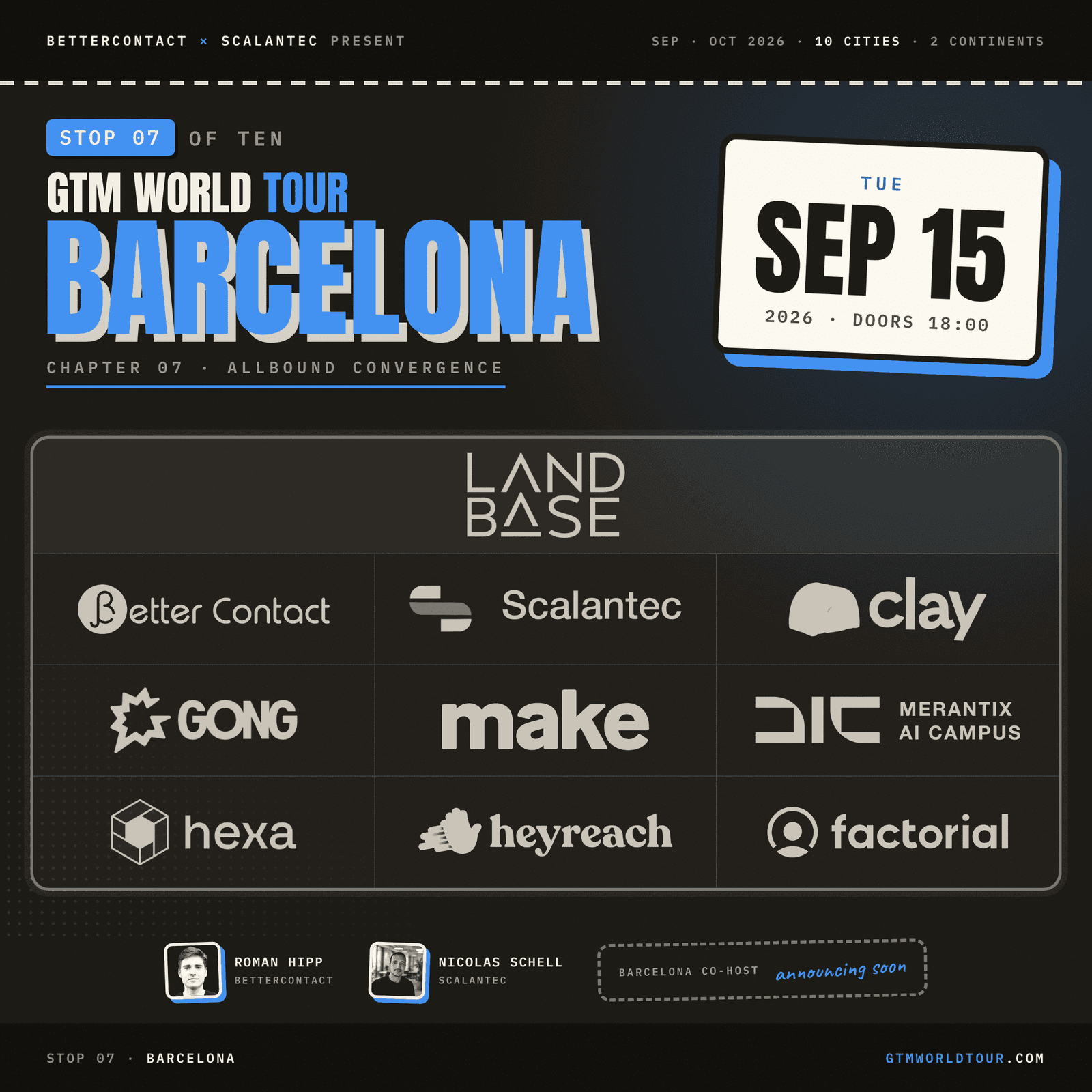 GTM World Tour · Barcelona