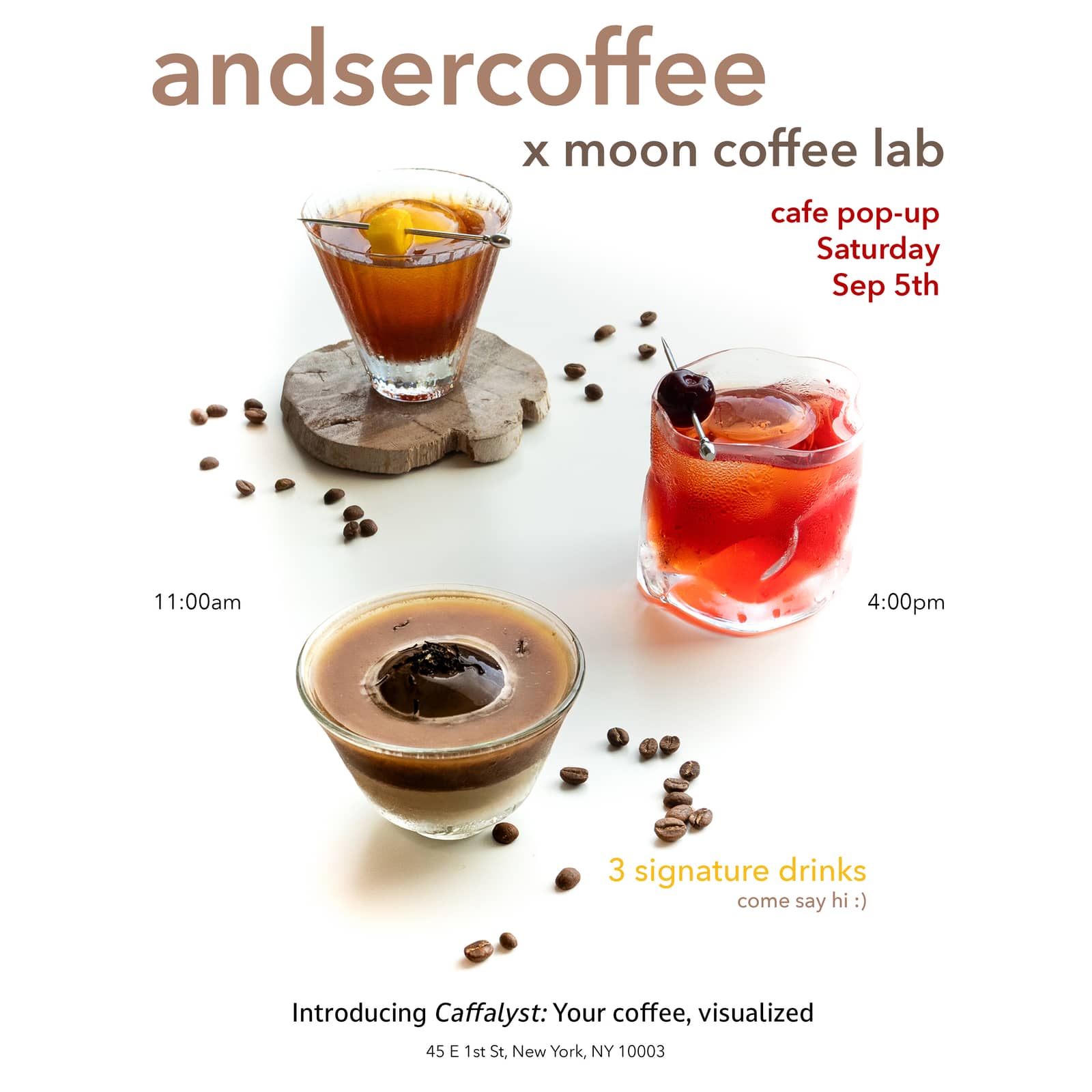 andsercoffee x moon coffee lab cafe pop-up