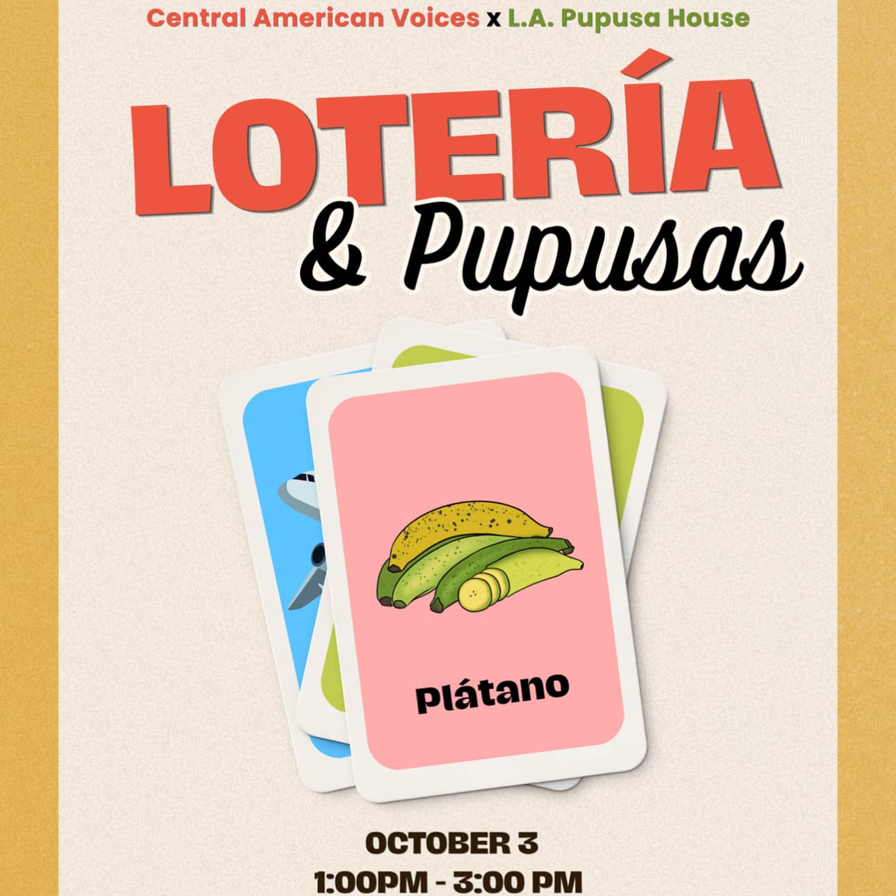 Central American Lotería & Pupusas!