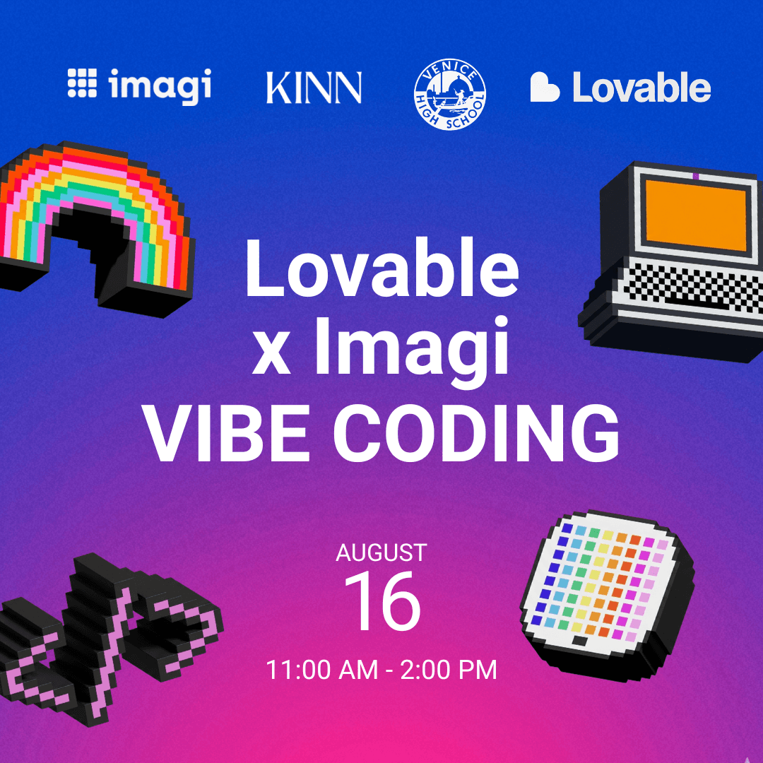 Science Sunday: Young Builders' Lovable/Imagi Vibe Coding Workshop