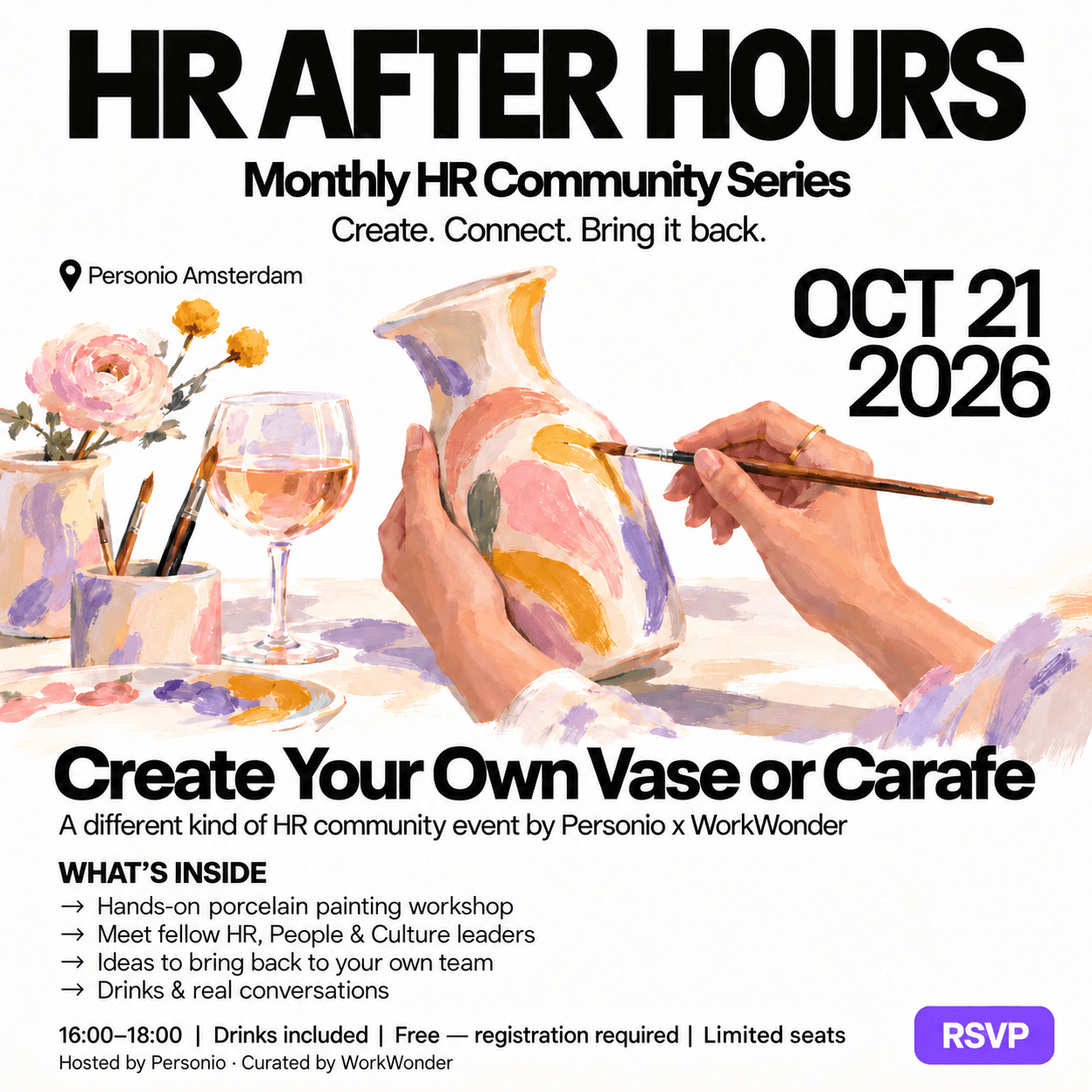 HR After Hours: Create Your Own Vase or Carafe