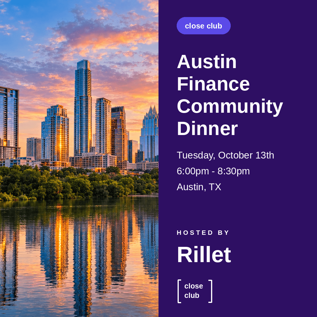 Austin Finance Community Dinner w/ Rillet