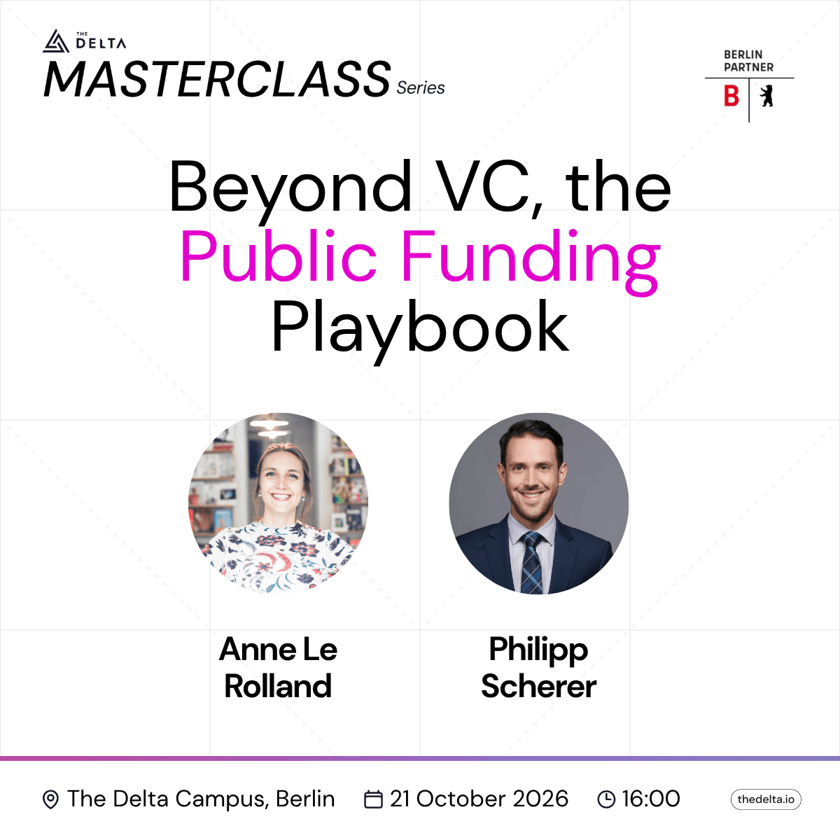 Masterclass: Beyond VC, the Public Funding Playbook