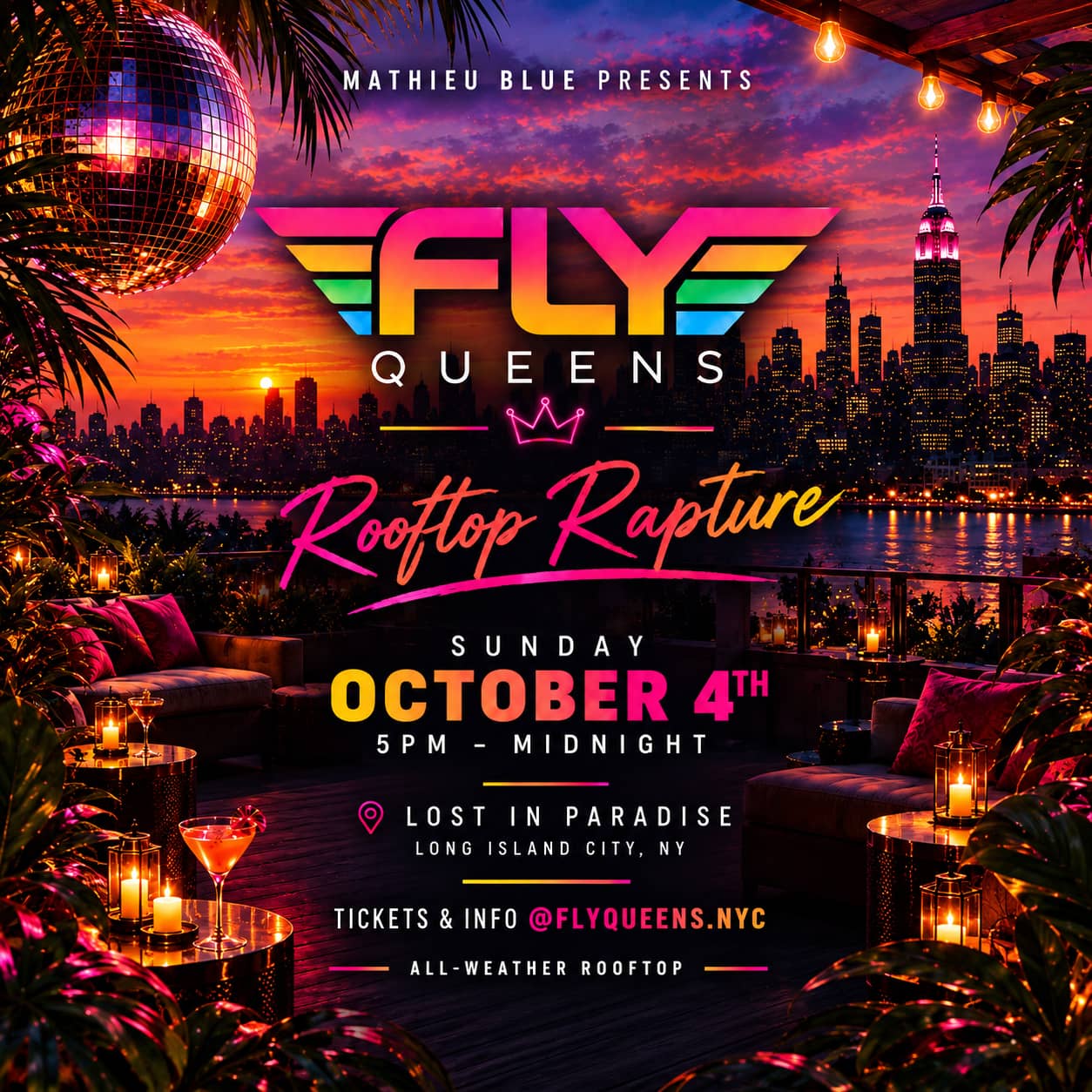FLY Queens | Lost in Paradise Rooftop