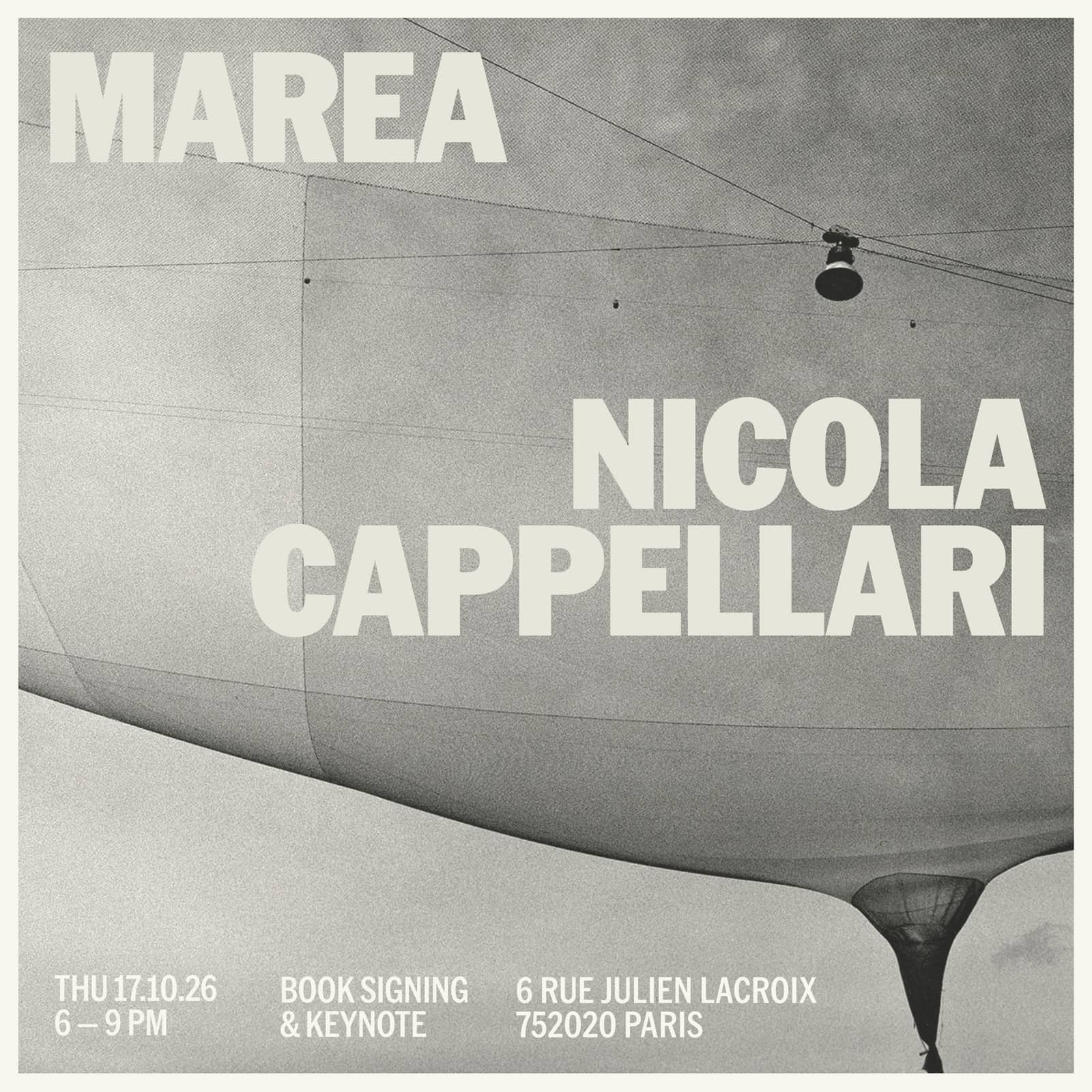 An Evening with Nicola Cappellari | 'Marea' Book Signing & Talk