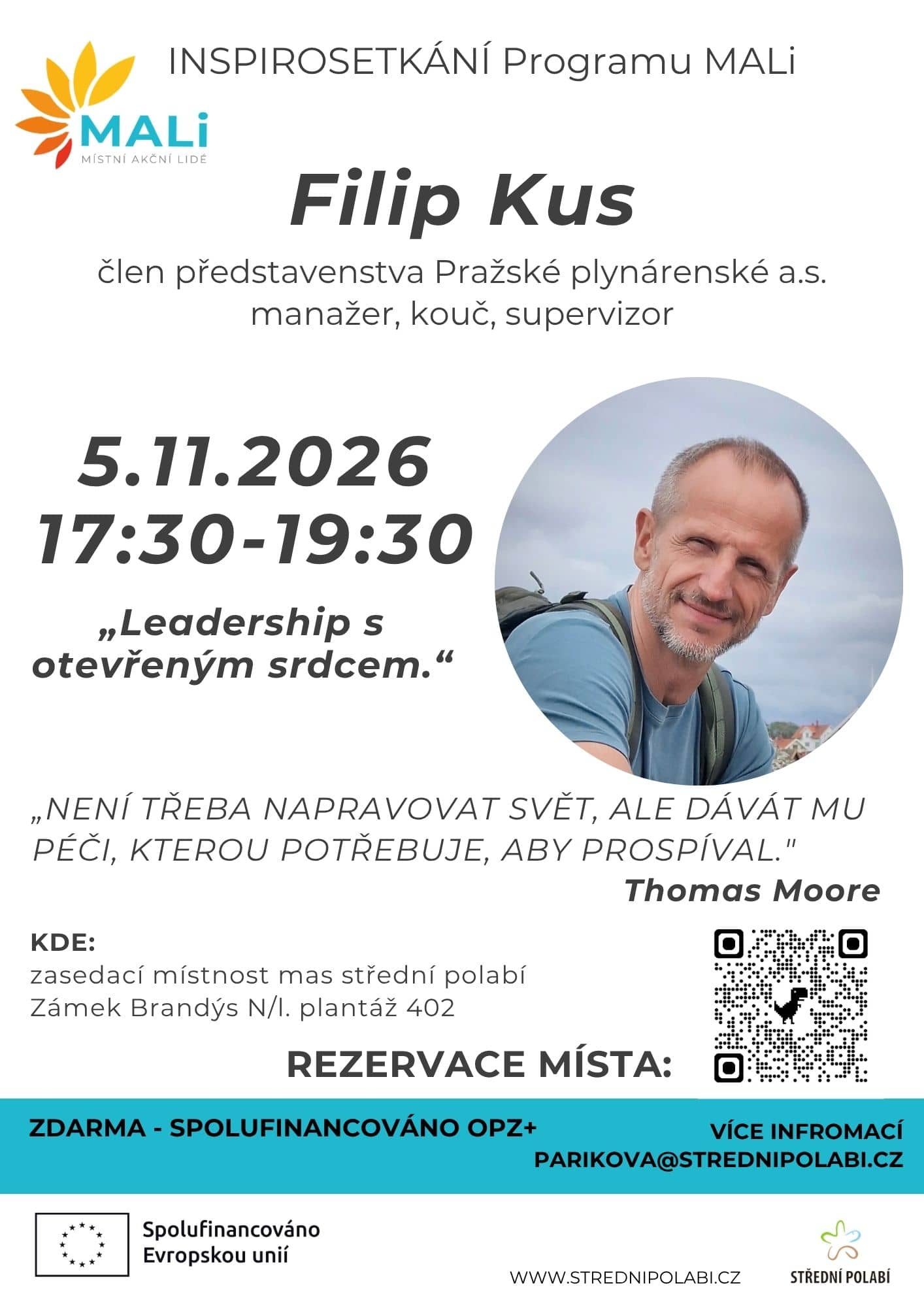 Inspirosetkání s Filipem Kusem aneb „Leadership s otevřeným srdcem“