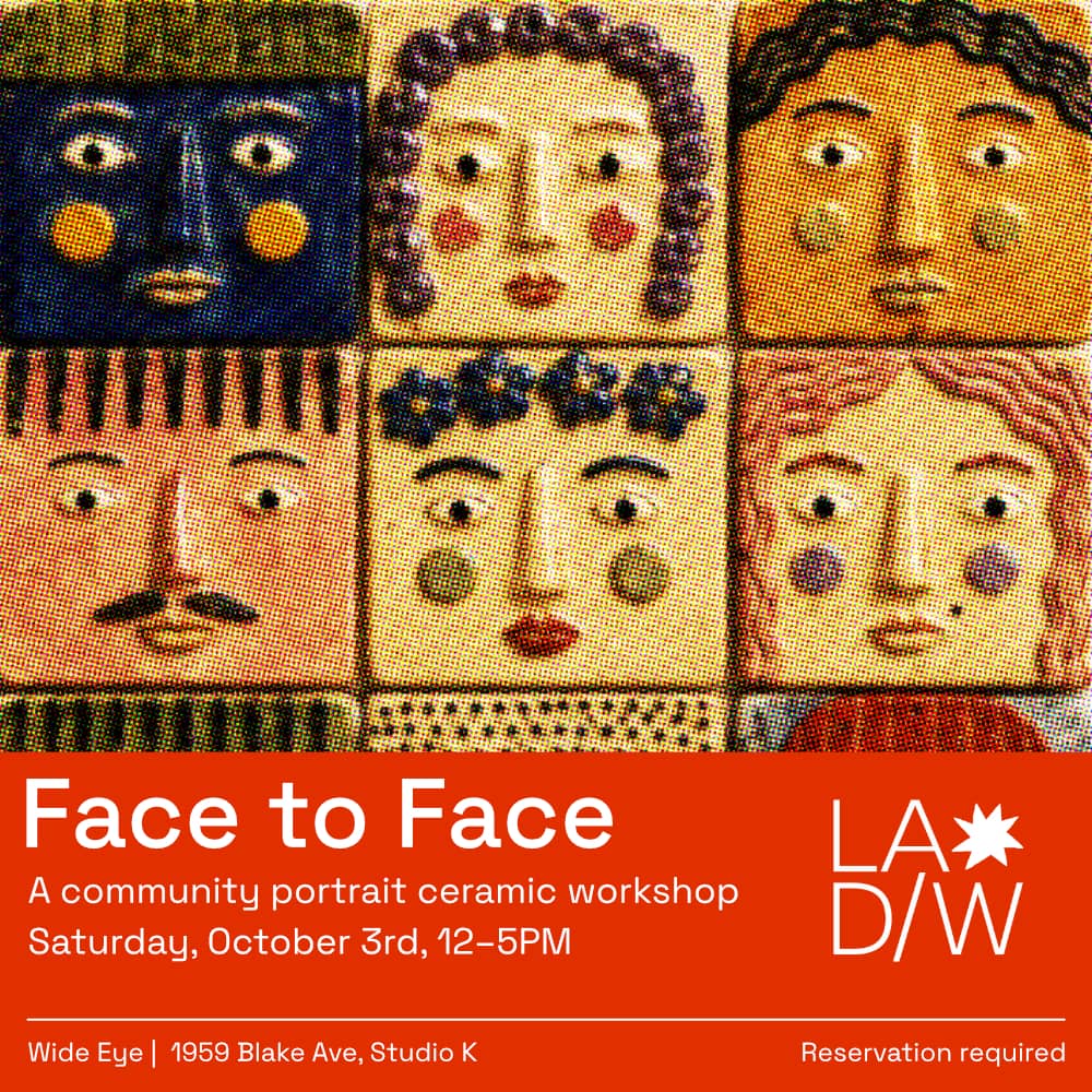 Face to Face: A Community Portrait Ceramic Workshop