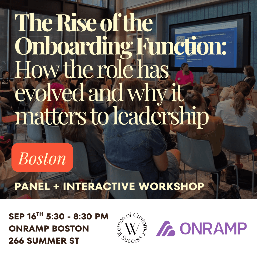 WoCS Boston X OnRamp: The Rise of the Onboarding Function