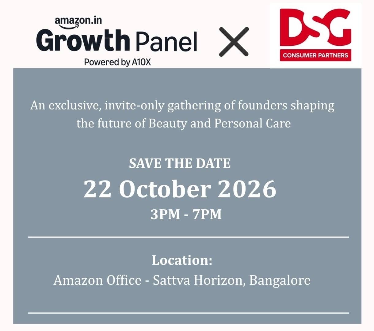 Amazon A10x Growth Panel x DSG Consumer Partners
