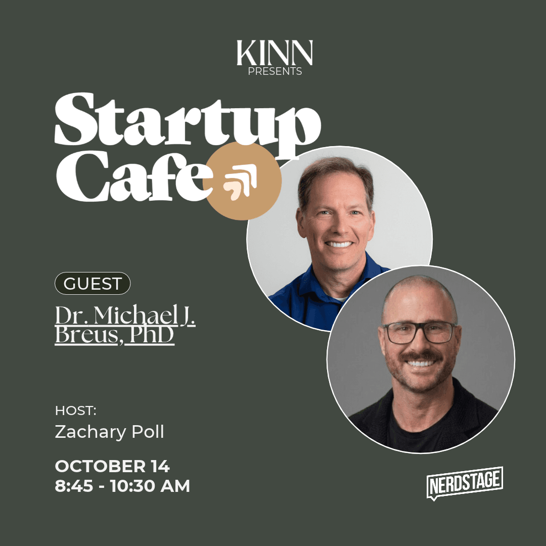 Startup Café: 8 Habits for Better Sleep to Think Sharper & Perform Better with Dr. Michael Breus
