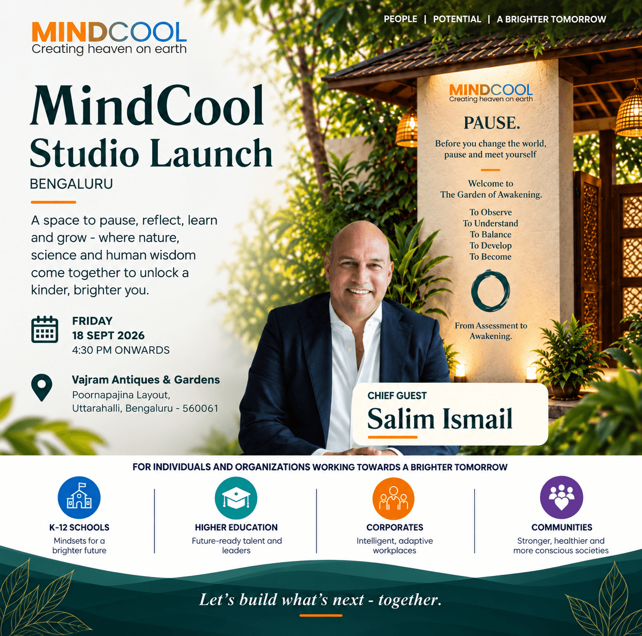 India Launch of the Organizational Singularity in Association with Mindcool
