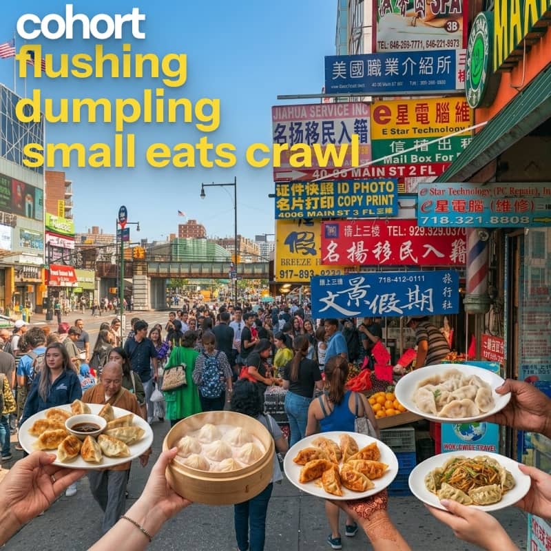 Flushing Dumpling and Small Bites Crawl - Founders, Creatives, Builders, Researchers, Supporters