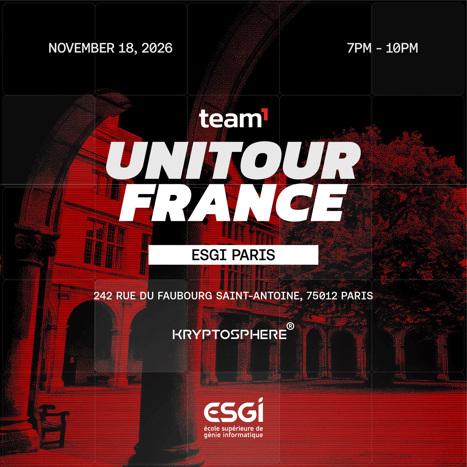 Team1 France Uni Tour - ESGI Paris