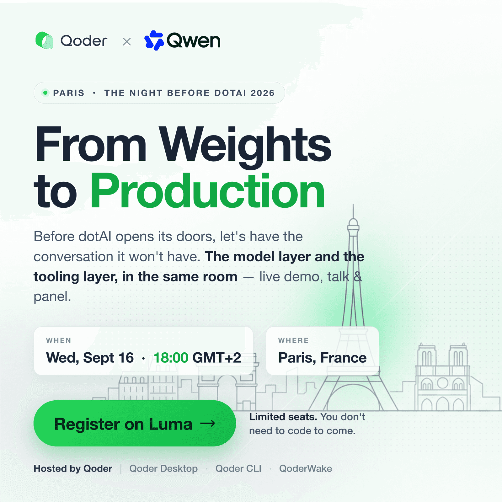 Qoder Paris Night: From Weights to Production
