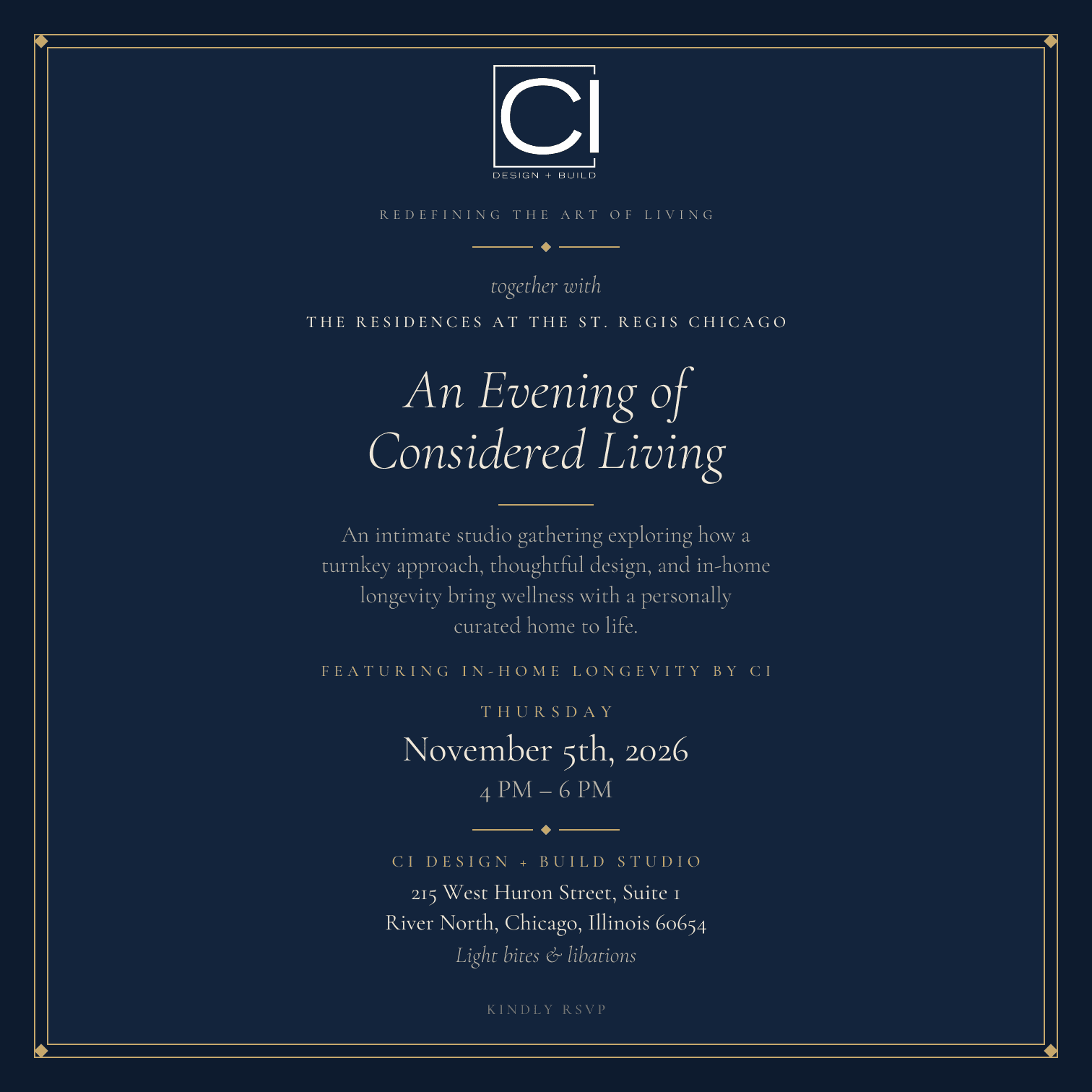 An Evening of Considered Living