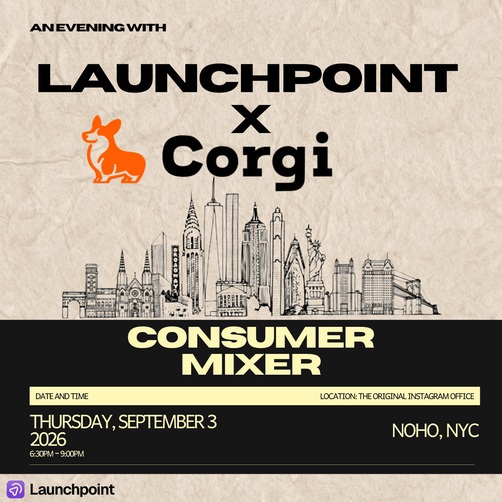 Launchpoint x Corgi Presents: An NYC Consumer Mixer