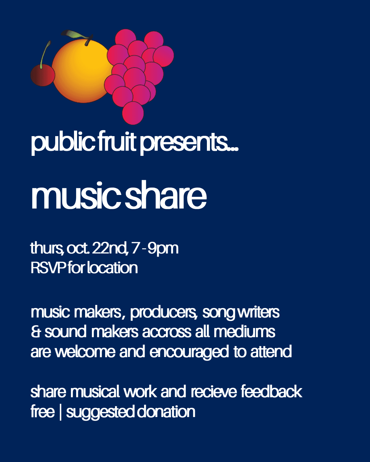public fruit: music share