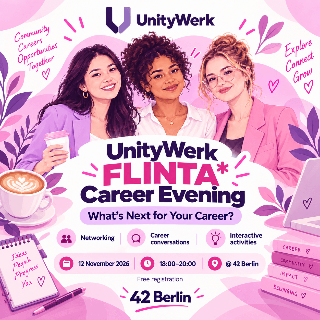 UnityWerk FLINTA* Career Evening @ 42 Berlin