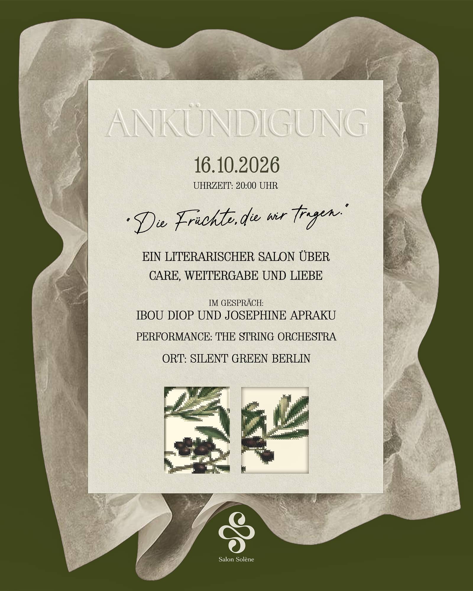Die Früchte, die wir tragen.
