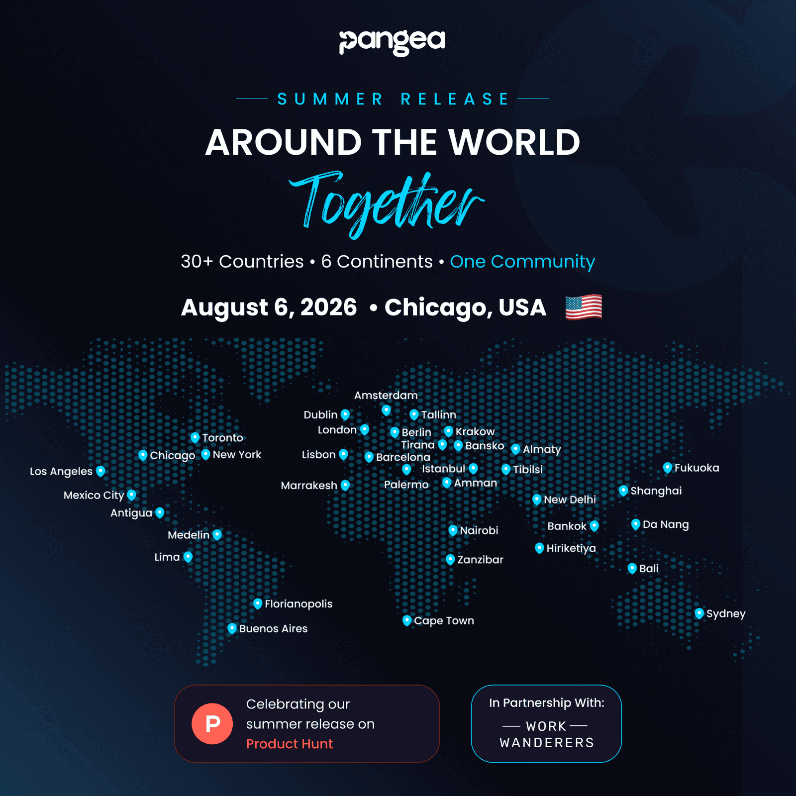 🇺🇸 Chicago (USA) - Pangea Product Hunt Launch