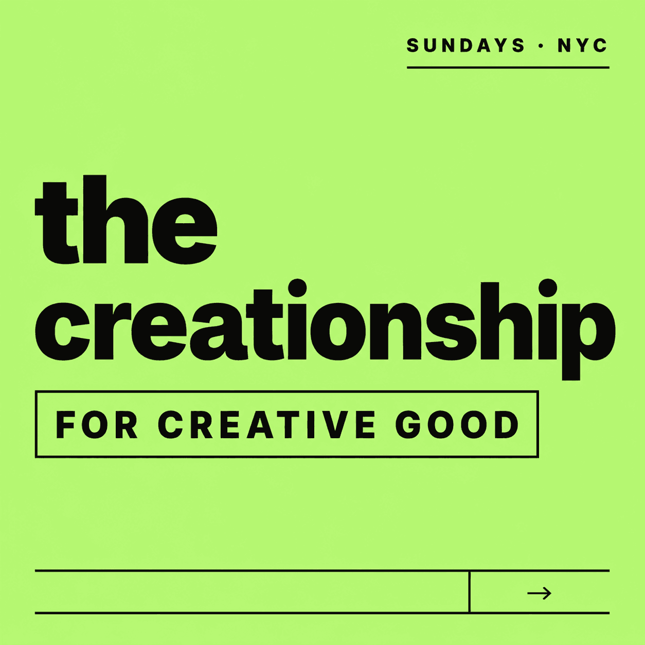 Creationship Sundays: AI for Creative Good