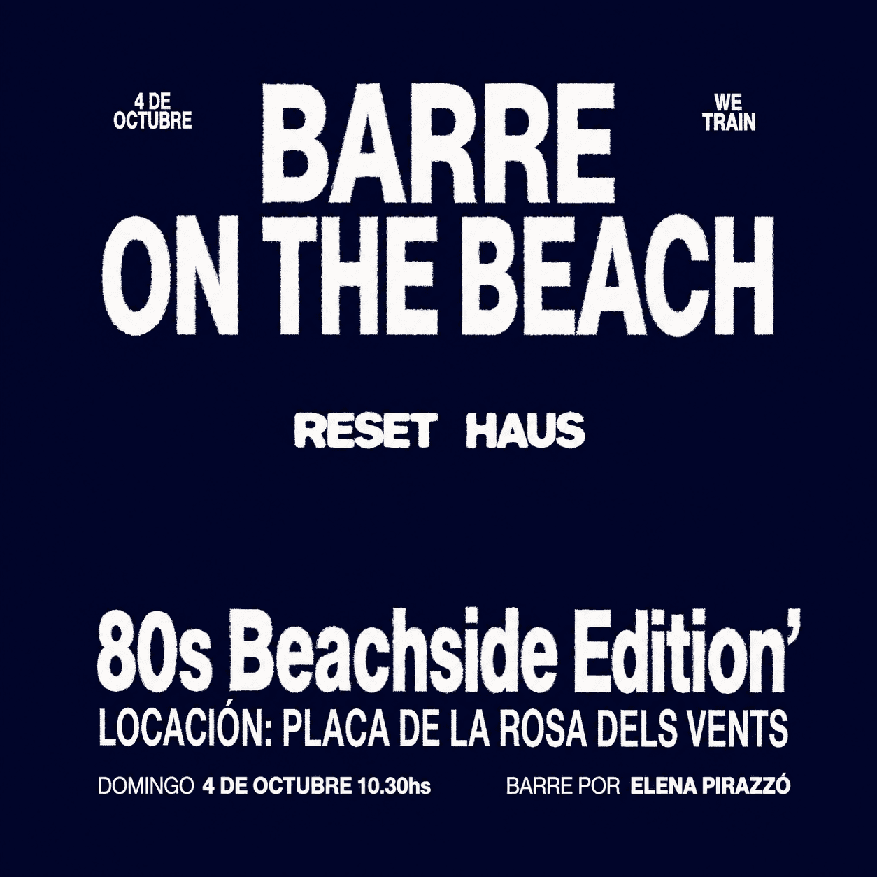 Barre on the beach - 80s Beachside Edition