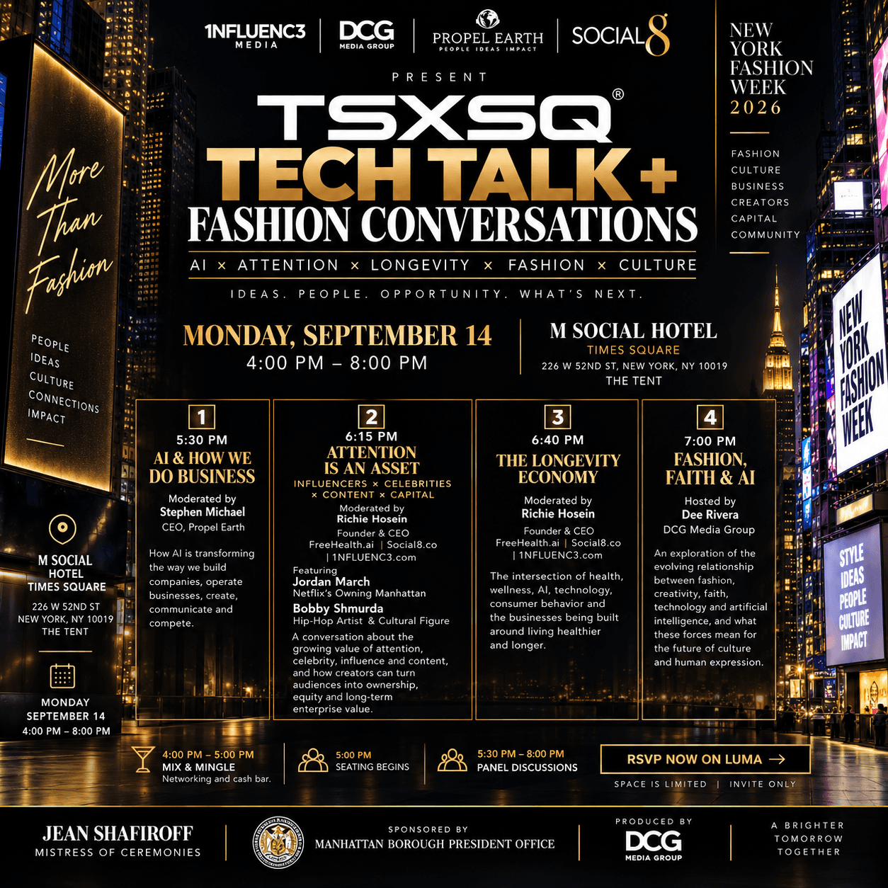 THE CAPITAL CIRCLE | NYFW EDITION | TSXSQ TECH TALK + FASHION
