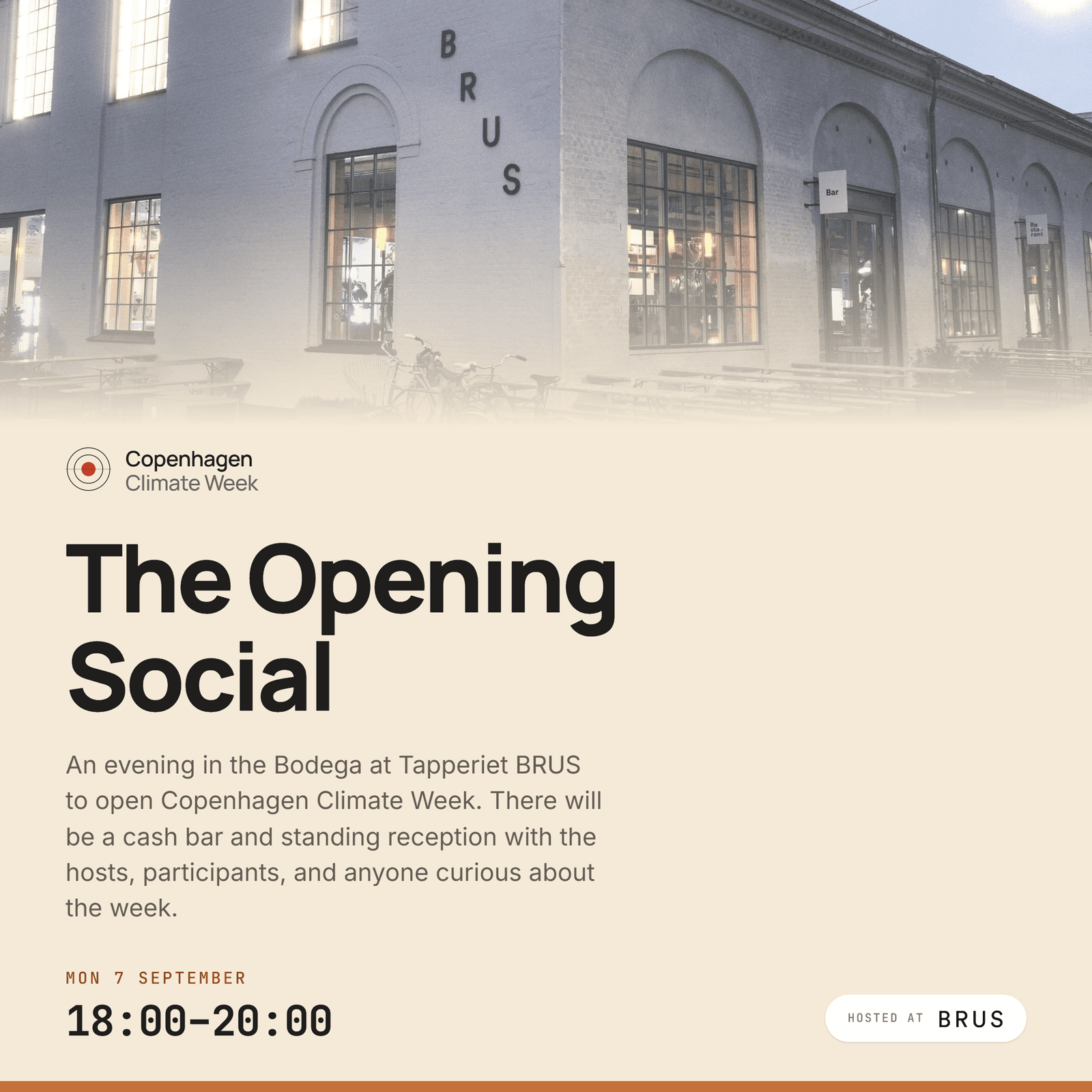 Copenhagen Climate Week Opening Social