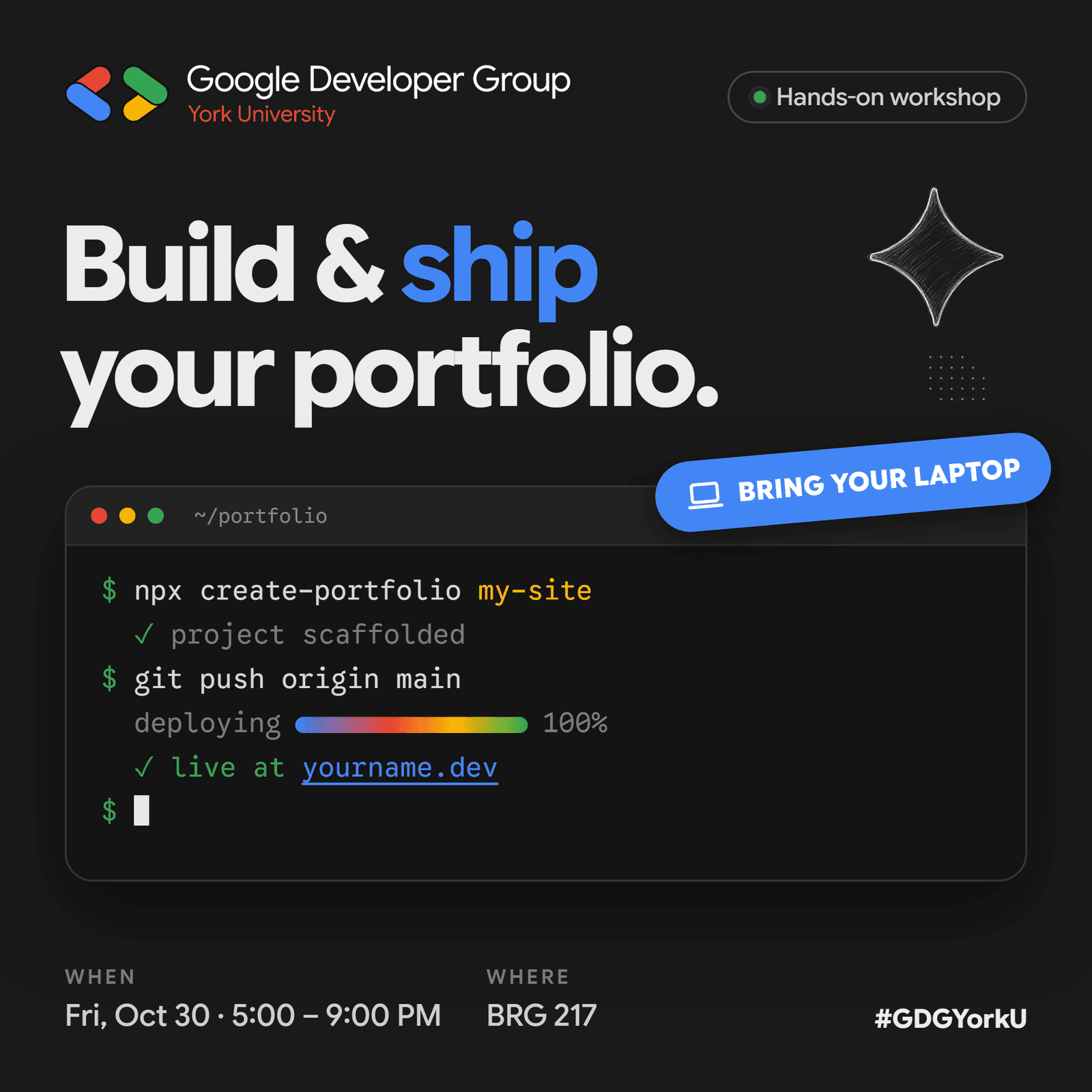 Build & Ship Your Portfolio