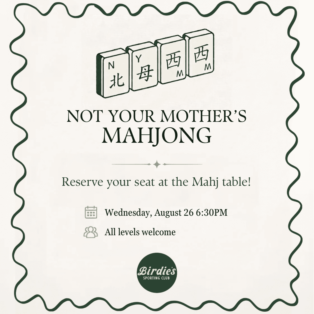Not Your Mother’s Mahjong 8/26