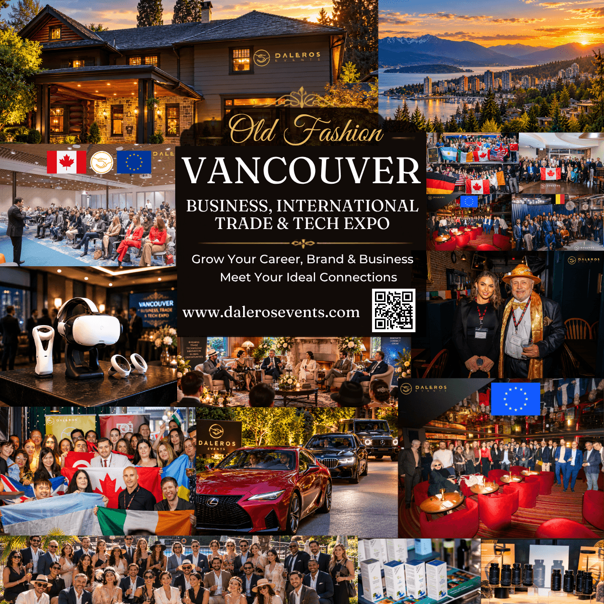 🇨🇦 West Vancouver Business, International Trade, Retail & Tech Expo + Networking & Panel │ Old Fashion Style