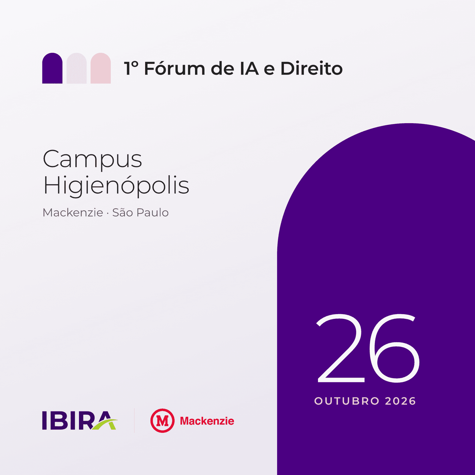 1º Fórum de IA e Direito - IBIRA & Mackenzie