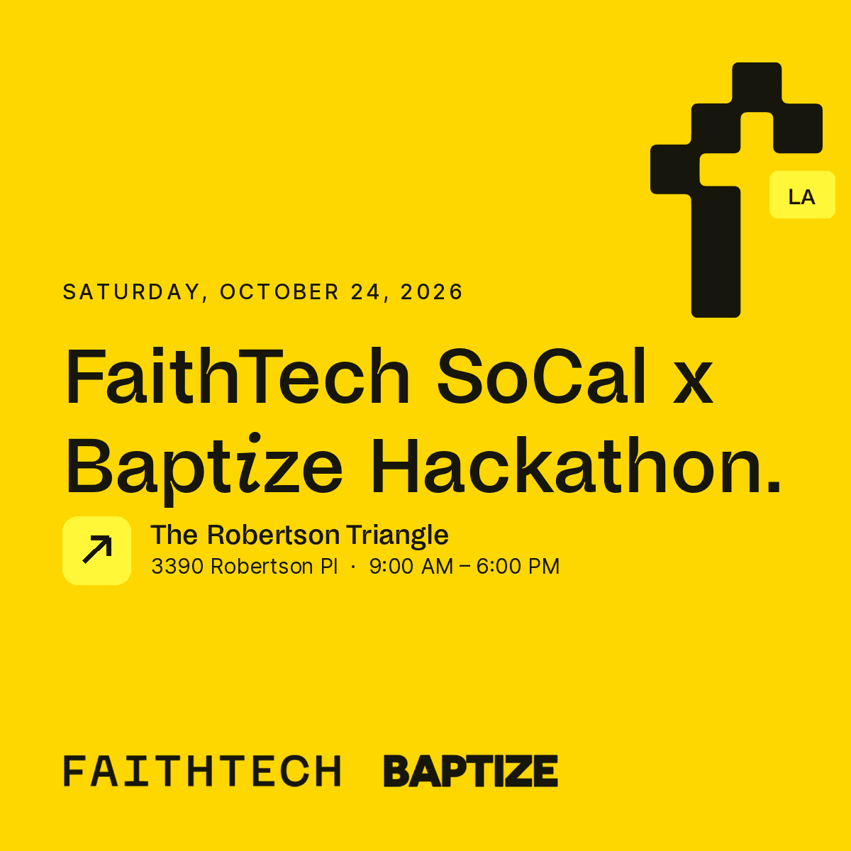 FaithTech SoCal x Baptize The World - Hackathon