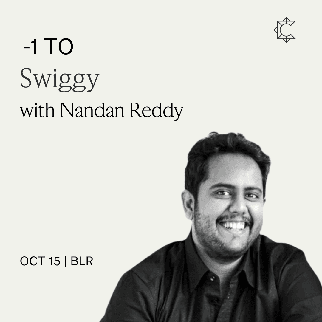 -1 to Swiggy with Nandan Reddy | South Park Commons (BLR)