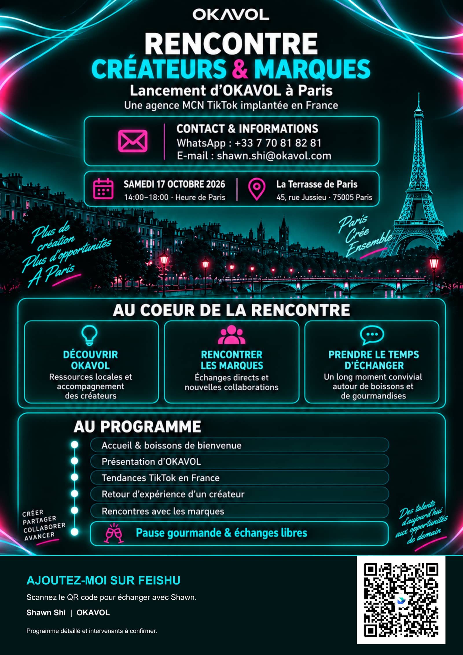 Lancement d’OKAVOL à Paris — 24 octobre 2026