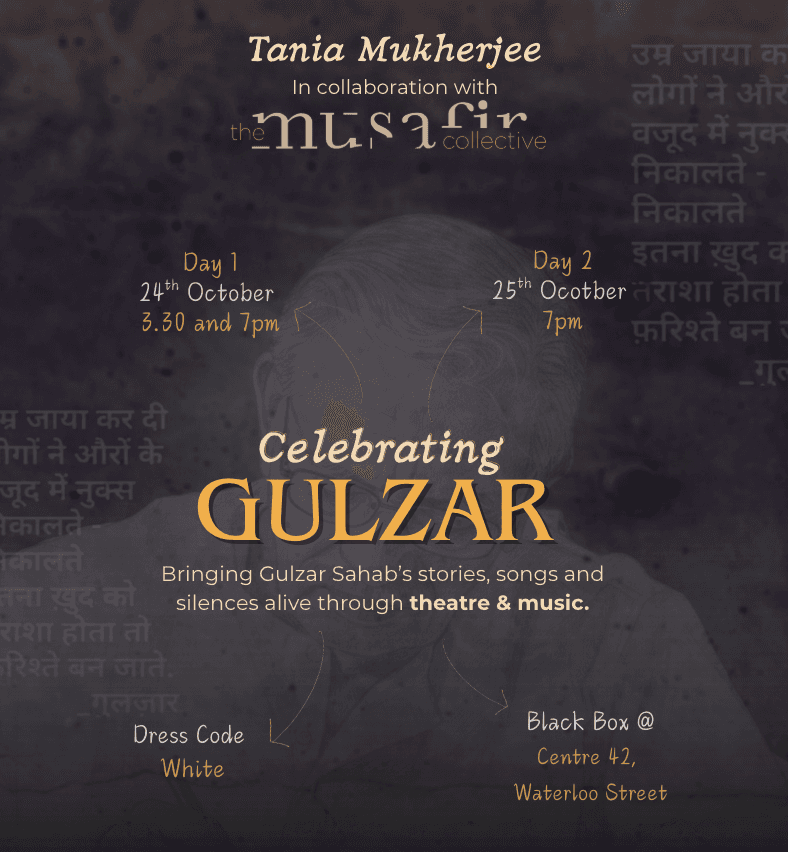 Celebrating Gulzar | 24th October, 7pm