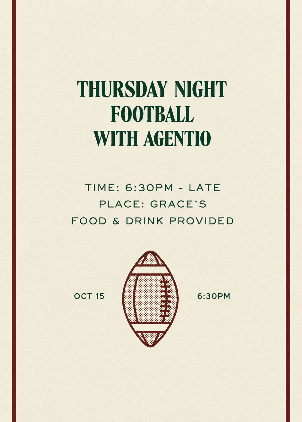 Agentio Thursday Night Football π ππ»