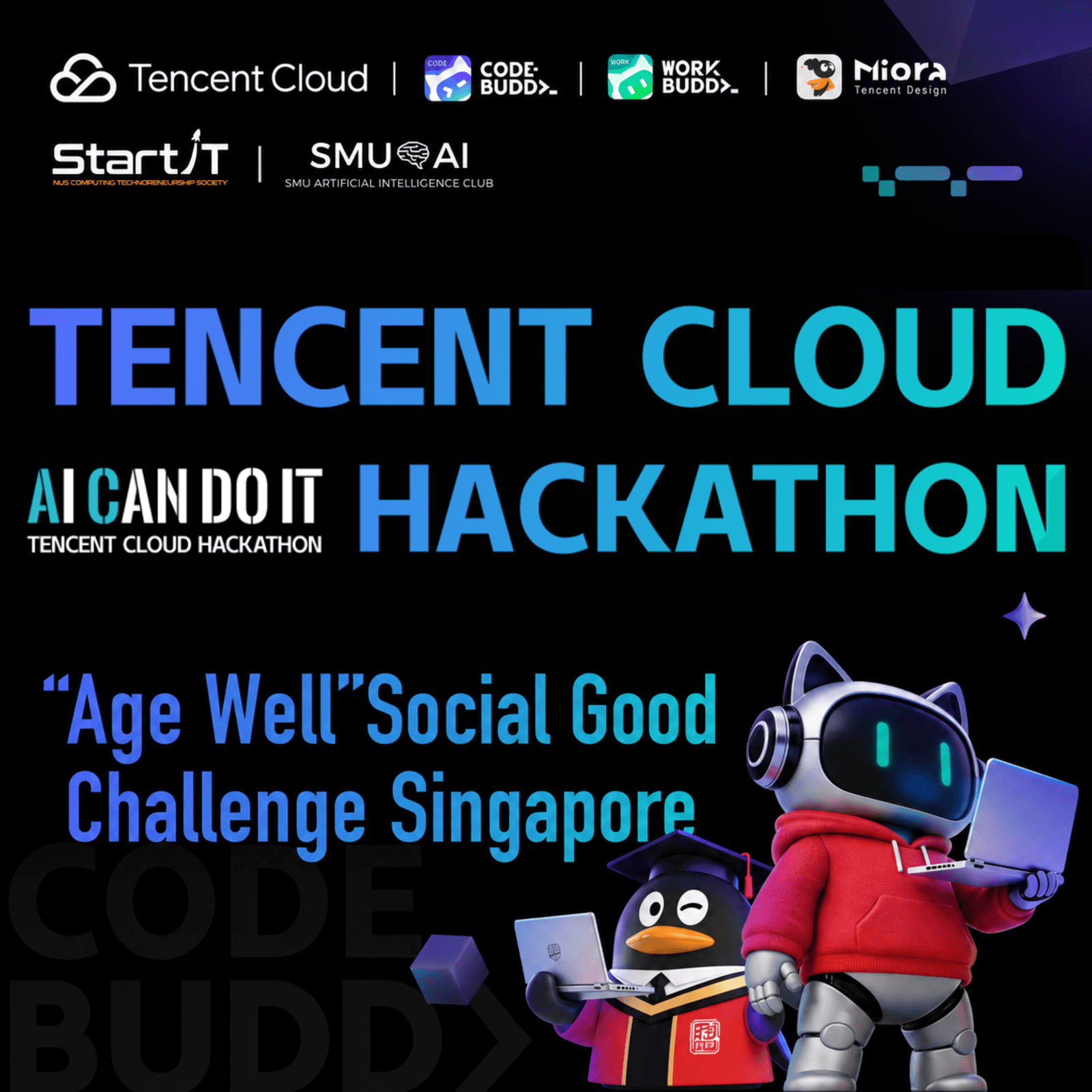 Tencent Cloud Hackathon “Age Well” Social Good Challenge Singapore Demo Day