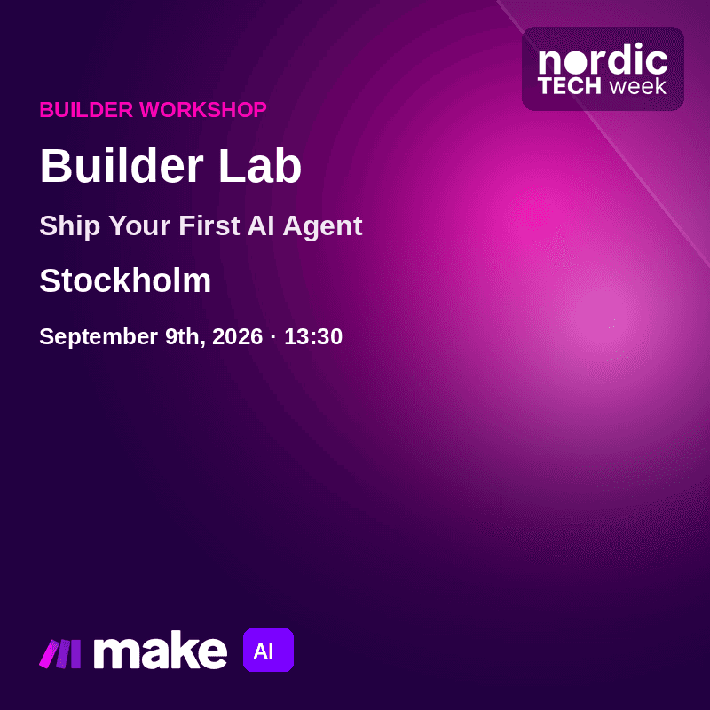 Builder Lab: Ship Your First AI Agent with Make + MCP