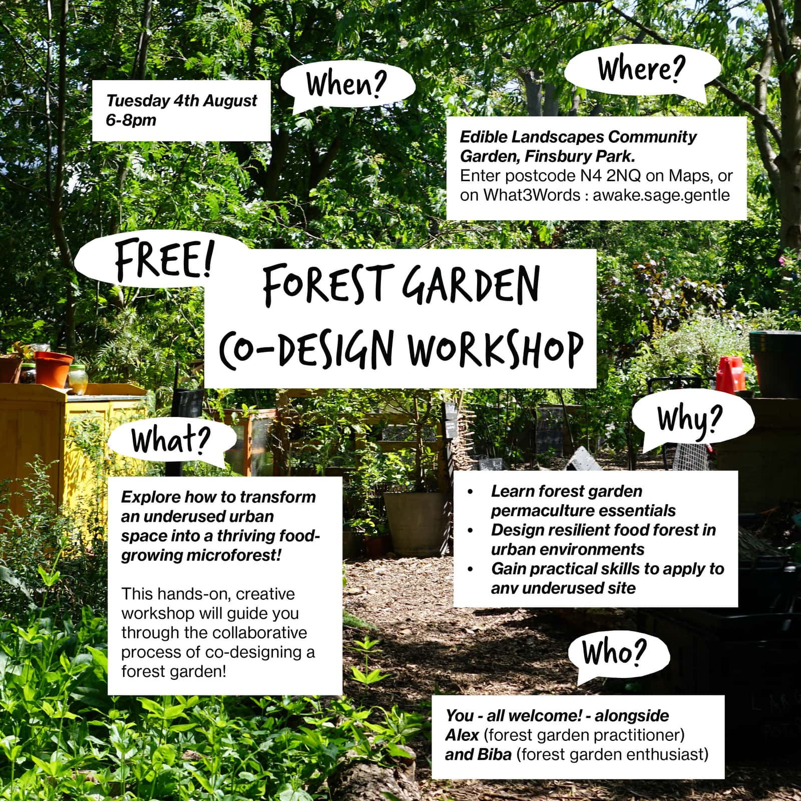 FOREST GARDEN CO-DESIGN WORKSHOP
